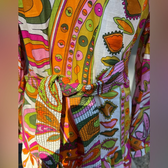 Zara Multi Color Bohemian Style Dress - Picture 6 of 10